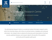 Tablet Screenshot of esrc.unimelb.edu.au