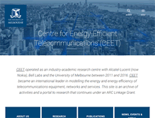 Tablet Screenshot of ceet.unimelb.edu.au