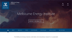 Desktop Screenshot of energy.unimelb.edu.au