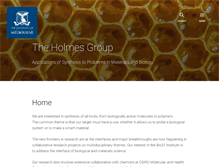 Tablet Screenshot of holmes.chemistry.unimelb.edu.au