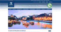Desktop Screenshot of confuciusinstitute.unimelb.edu.au