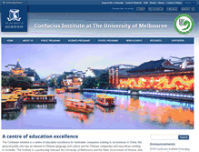 Tablet Screenshot of confuciusinstitute.unimelb.edu.au