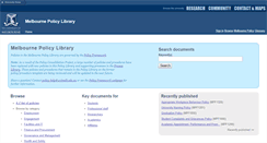 Desktop Screenshot of policy.unimelb.edu.au