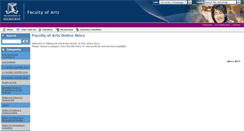 Desktop Screenshot of ecommerce.arts.unimelb.edu.au