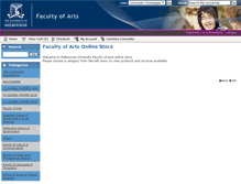 Tablet Screenshot of ecommerce.arts.unimelb.edu.au