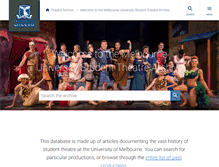 Tablet Screenshot of must.unimelb.edu.au