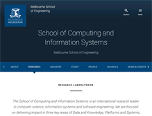 Tablet Screenshot of cis.unimelb.edu.au