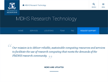 Tablet Screenshot of it.mdhs.unimelb.edu.au